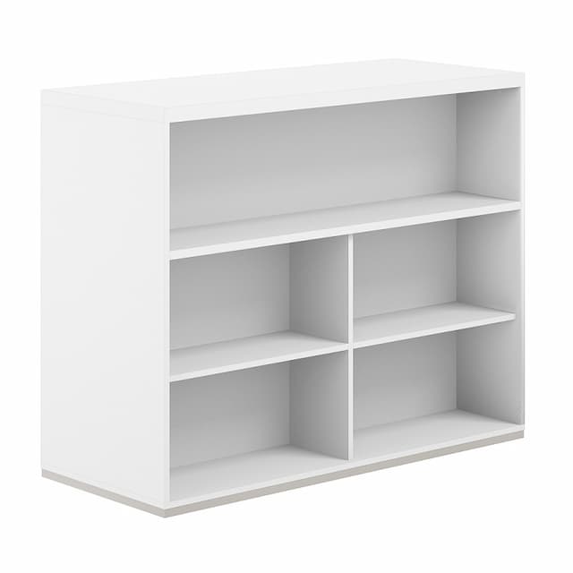 Стеллаж-комбо 1638 двухсторонний Norden Allegro AG.256.101.676.WH с топом и экраном ЛДСП