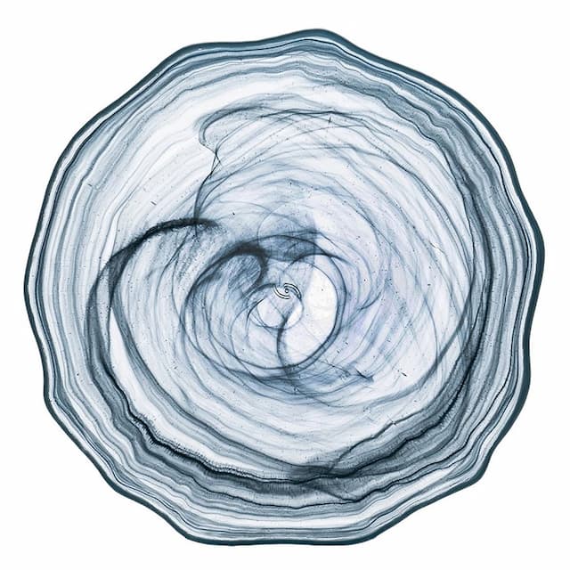 Тарелка ARDACAM Amorf ARD 1967.47 d 21 см h 2 см (стекло, цвет / декор бирюзовый с белым)