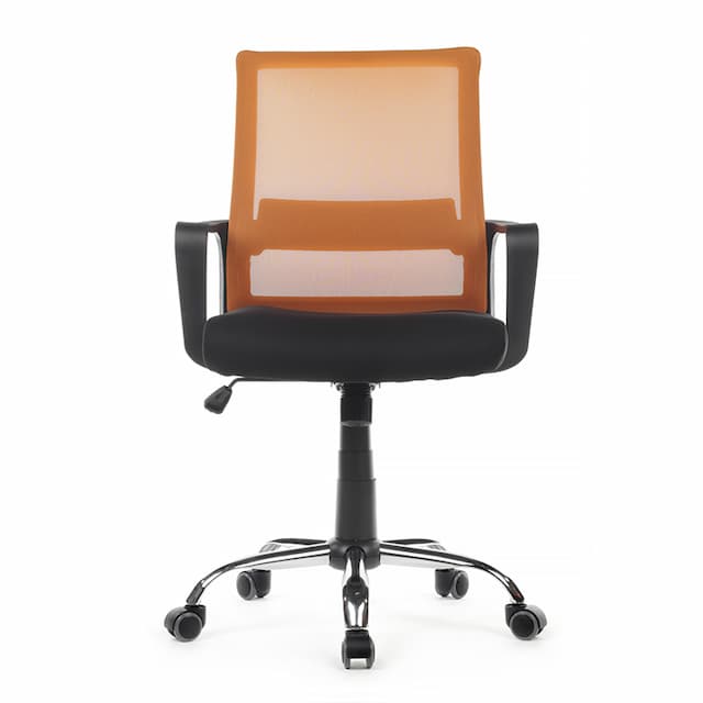 Кресло Riva Chair Mint RCH 1029MB чёрный/оранжевый