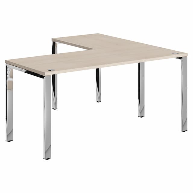 Стол угловой Skyland XGCT 1615.1 бук тиара/нержавеющая сталь 1600х1500х750 XTEN GLOSS