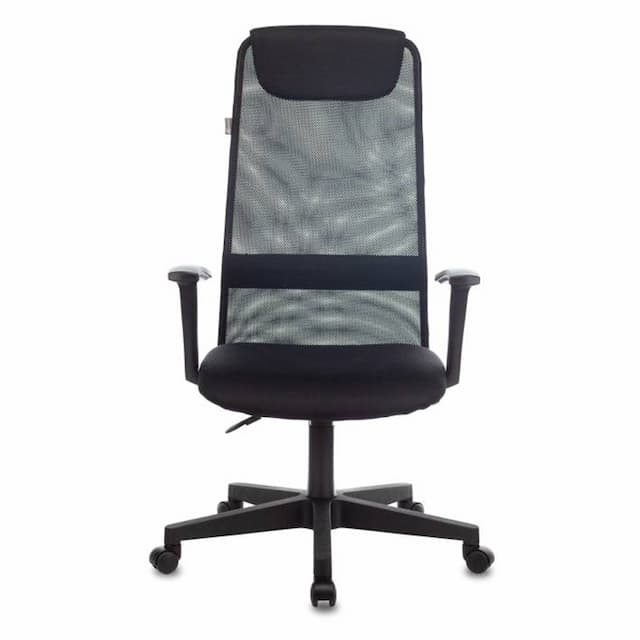 Кресло руководителя Бюрократ KB-8 черный TW-01 TW-11 сетка/ткань с подголов. крестов. пластик