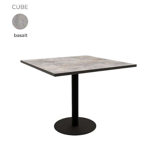 Стол обеденный квадратный Алсав 21CUBE.009 Basalt
