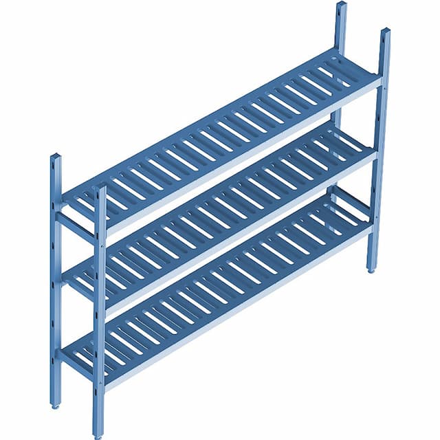 Стеллаж модульный базовый POLAIR LOAD.ME POLY 18AL.3PP40.15B