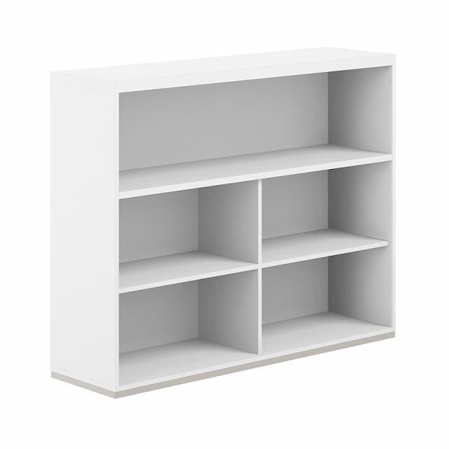 Стеллаж-комбо 1438 односторонний Norden Allegro AG.252.101.672.WH с топом и экраном ЛДСП