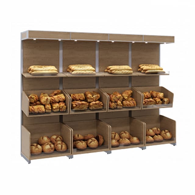 Нейтральная пристенная витрина Полюс CARBOMA S6-20 04